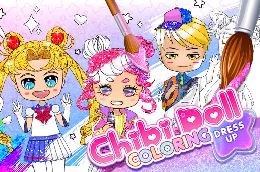 Chibi Doll Coloring & Dress Up